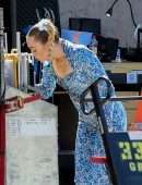 Miley Cyrus Filming on a Movie Set in Los Angeles