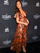 Minka Kelly at the Premiere of DC UNIVERSE's Titans World in NYC