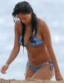 Nicole Scherzinger in Bikini at a Beach in Hawaii