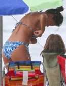 Nicole Scherzinger in Bikini at a Beach in Hawaii