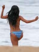 Nicole Scherzinger in Bikini at a Beach in Hawaii