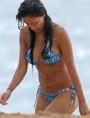 Nicole Scherzinger in Bikini at a Beach in Hawaii