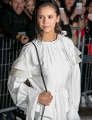 Nina Dobrev Outside the Louis Vuitton Show at Paris Fashion Week