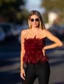 Rachel McCord on Set for a Photoshoot in LA