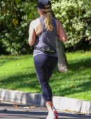 Reese Witherspoon Leaving Tender Greens in Westwood and Jogging in Santa Monica