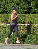 Reese Witherspoon Leaving Tender Greens in Westwood and Jogging in Santa Monica