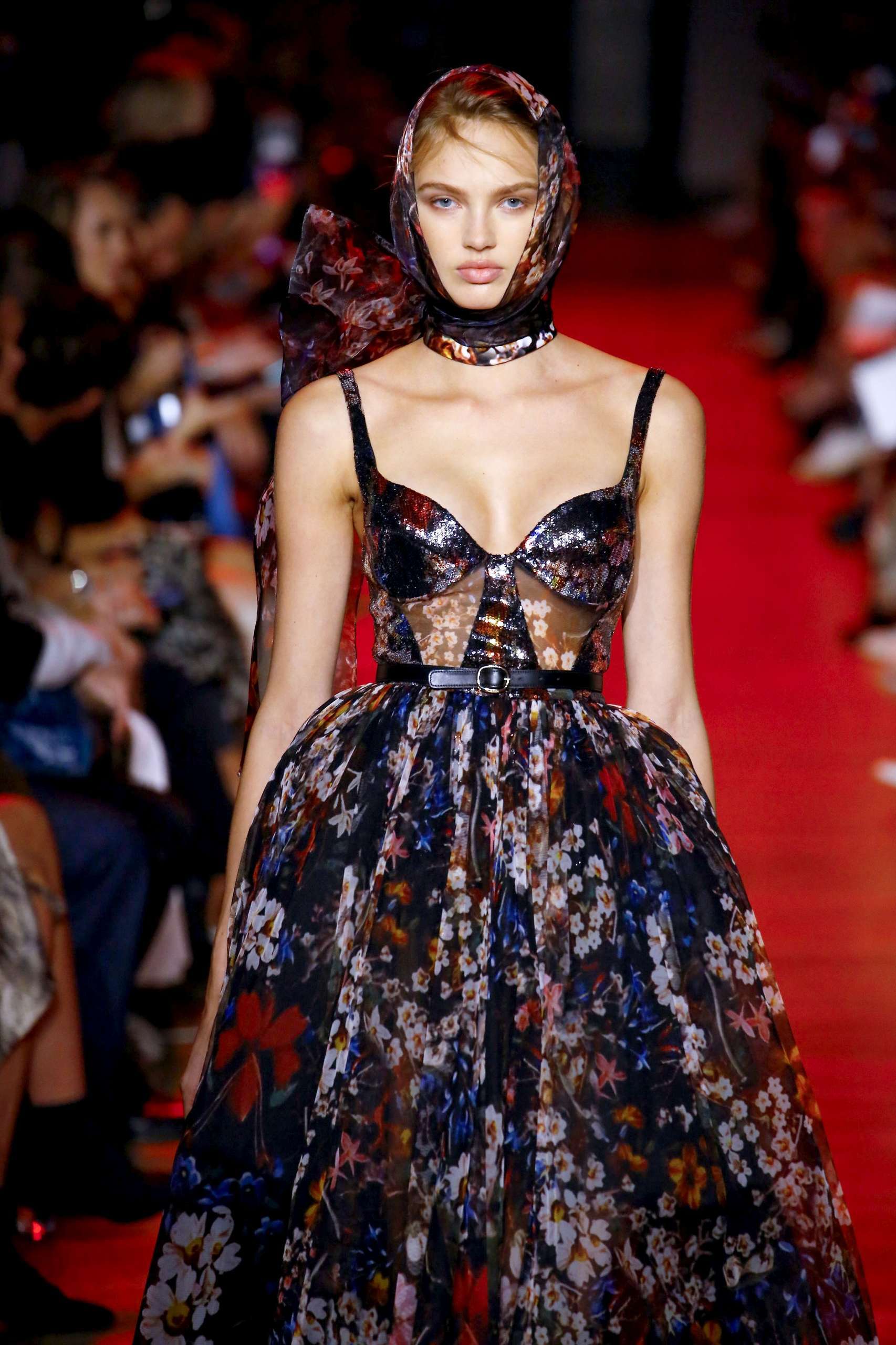 Romee Strijd at Elie Saab Show Runway Spring Summer 2019 at Paris Fashion Week