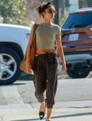 Sarah Hyland Pokies, Outside a Nail Salon in LA