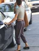 Sarah Hyland Pokies, Outside a Nail Salon in LA