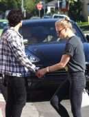 Sophie Turner in Black Jeans Out in West Hollywood