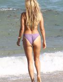 Sylvie Meis in Bikini on the Beach in Miami