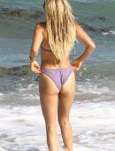 Sylvie Meis in Bikini on the Beach in Miami