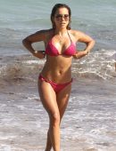 Sylvie Meis in Bikini on the Beach in Miami
