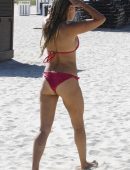 Sylvie Meis in Bikini on the Beach in Miami