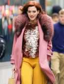 Anne Hathaway Out and About in NYC