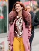 Anne Hathaway Out and About in NYC
