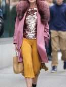 Anne Hathaway Out and About in NYC