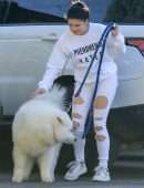 Ariel Winter Booty in White Torn Jeans in Studio City
