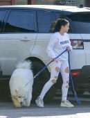 Ariel Winter Booty in White Torn Jeans in Studio City