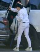 Ariel Winter Booty in White Torn Jeans in Studio City