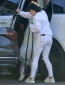 Ariel Winter Booty in White Torn Jeans in Studio City