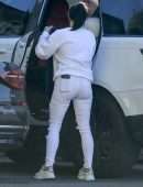 Ariel Winter Booty in White Torn Jeans in Studio City