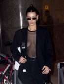 Bella Hadid Braless, Out in New York