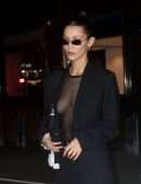 Bella Hadid Braless, Out in New York