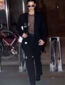Bella Hadid Braless, Out in New York