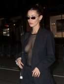 Bella Hadid Braless, Out in New York