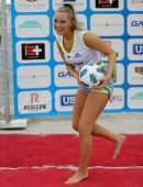 Camille Kostek – Sports Illustrated Swimsuit Celebrity Beach Soccer Match in Miami