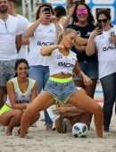 Camille Kostek – Sports Illustrated Swimsuit Celebrity Beach Soccer Match in Miami