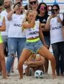 Camille Kostek – Sports Illustrated Swimsuit Celebrity Beach Soccer Match in Miami