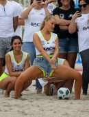 Camille Kostek – Sports Illustrated Swimsuit Celebrity Beach Soccer Match in Miami