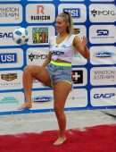 Camille Kostek – Sports Illustrated Swimsuit Celebrity Beach Soccer Match in Miami
