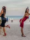 Claudia Romani and Lauren Francesca Out and About in Miami
