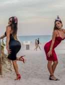 Claudia Romani and Lauren Francesca Out and About in Miami