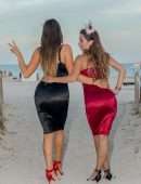 Claudia Romani and Lauren Francesca Out and About in Miami