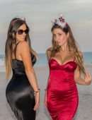 Claudia Romani and Lauren Francesca Out and About in Miami