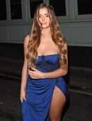 Demi Rose Upskirt, Out in London