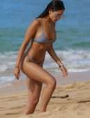 Eiza Gonzalez in Bikini at Beach in Hawaii