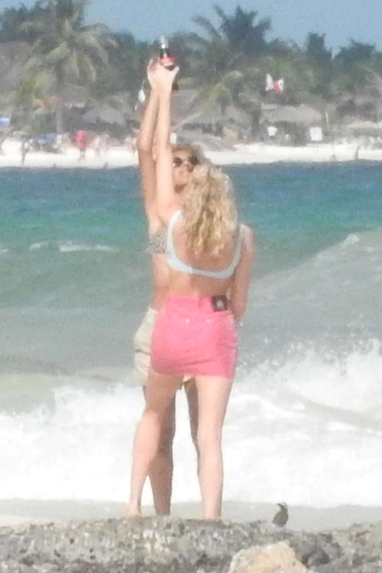 Elsa Hosk in Bikini at Beach in Tulum
