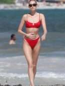 Elsa Hosk and Martha Hunt in Bikini at Beach in Tulum