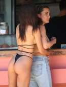 Emily Ratajkowski in Thong Bikini at Camp Cove Beach in Sydney