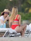 Eugenie Bouchard in Bikini on the Beach in Miami