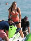 Iskra Lawrence in Swimsuit at Miami Beach Photoshoot for Aerie