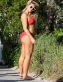 Iskra Lawrence in Swimsuit at Miami Beach Photoshoot for Aerie