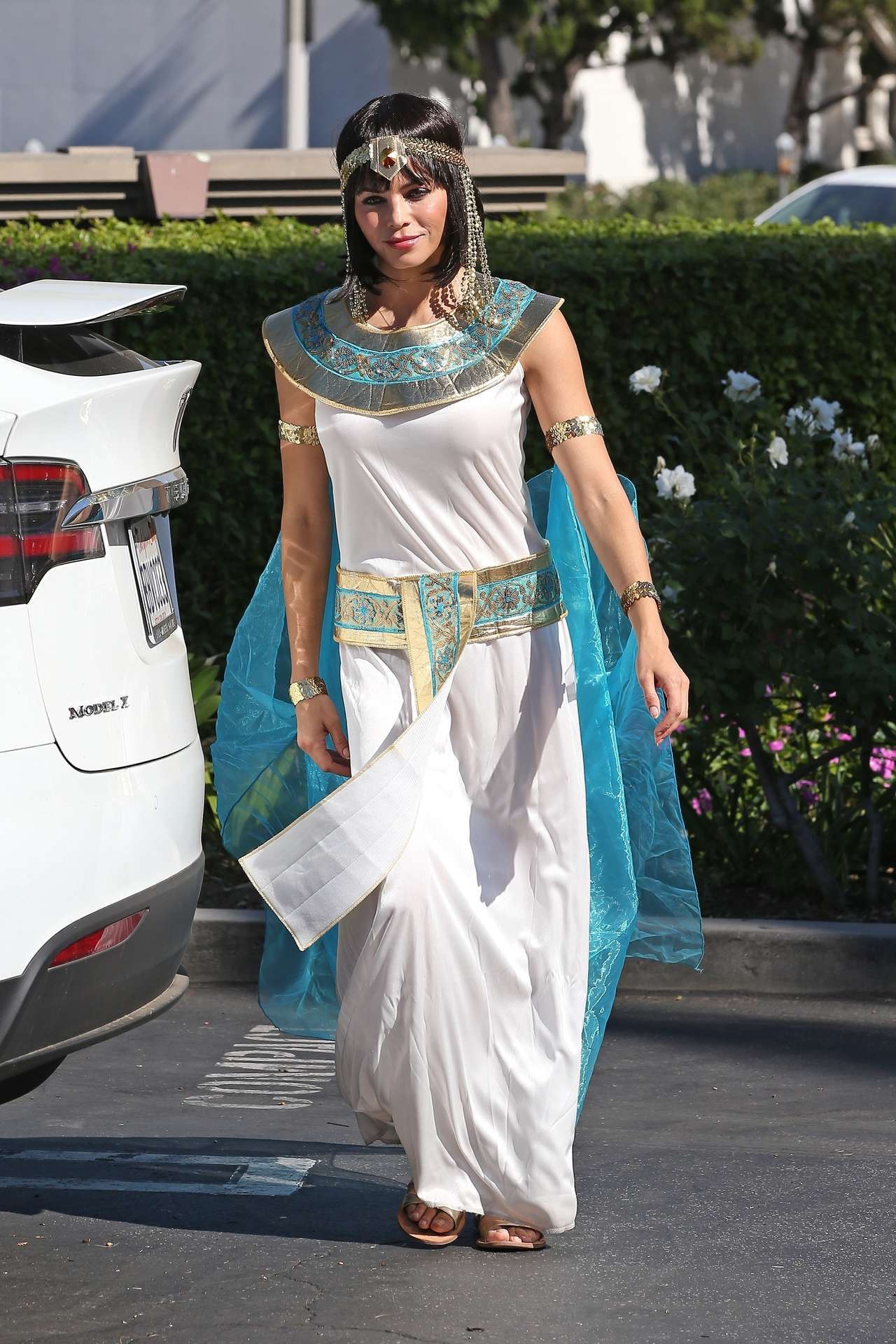 Jenna Dewan Outside a Halloween Party in Los Angeles