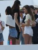 Josephine Skriver and Jasmine Tookes at Victoria's Secret Photoshoot in Miami