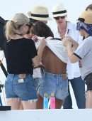Josephine Skriver and Jasmine Tookes at Victoria's Secret Photoshoot in Miami